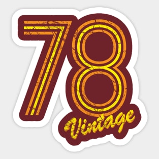 78 Vintage Sticker